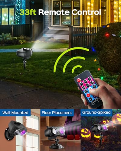 Christmas Projector Lights Outdoor with Remote Control A7993