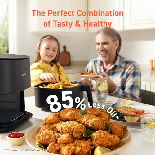Air Fryer 9-in-1, Compact 5QT, Nonstick Dishwasher-Safe Basket, Gray R3973
