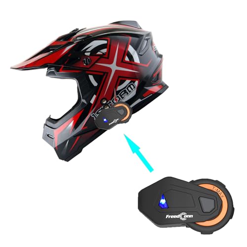 Adult Motocross Helmet Full Face Racing Style Matt Black U258