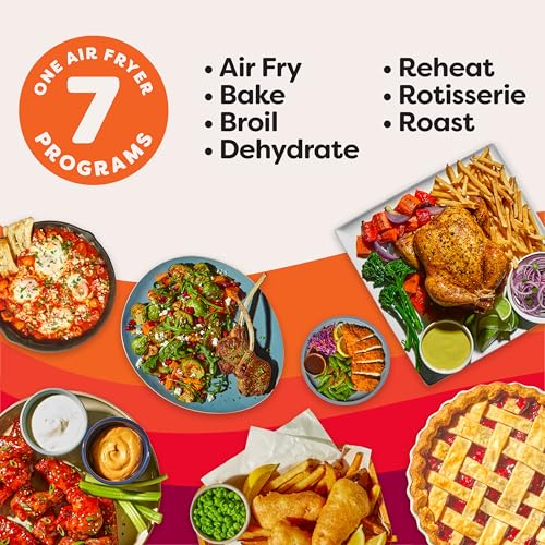 10QT Air Fryer, 7-in-1 Functions with EvenCrisp Technology, Stainless Steel I2967