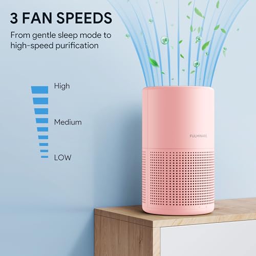 H13 True HEPA Air Purifier for Bedroom, Quiet with Night Light R447898