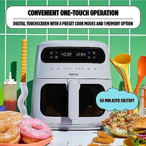8 QT Digital Air Fryer with Touch Screen and TurboCrisp Technology F231