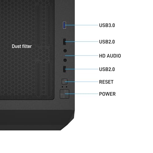 ATX NAS Computer Case Mid Tower with 4x120mm Fans, USB 3.0, 10x3.5'' HDD + 3x2.5'' SSD Q769998