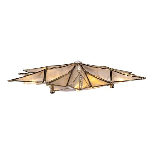 Capiz Star Treetop with Center Gem Y10516