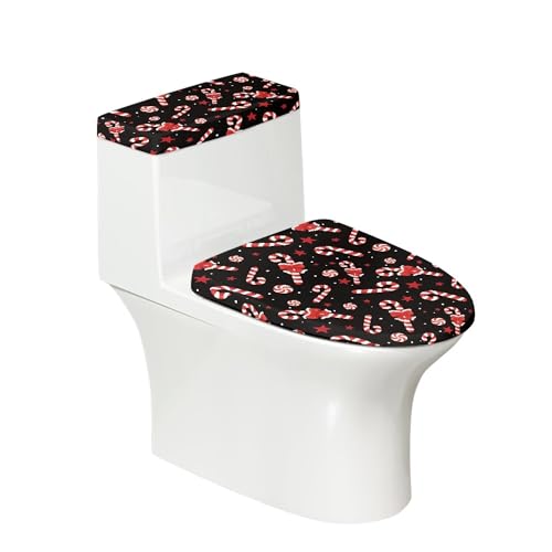 Christmas Toilet Lid and Tank Cover Set for Bathroom Decor Q334993