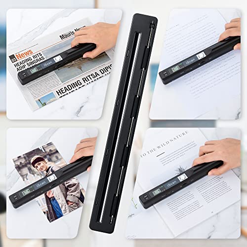 Portable Scanner for A4 Documents, 900 DPI, with 16G SD Card O6713