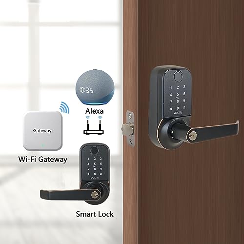 Smart Door Lock, Fingerprint, Touchscreen Keypad, Auto Locking X245