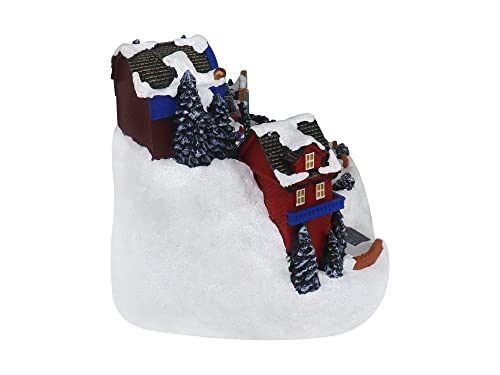 Lighted Musical Christmas Village Collectible Building Houses M7013