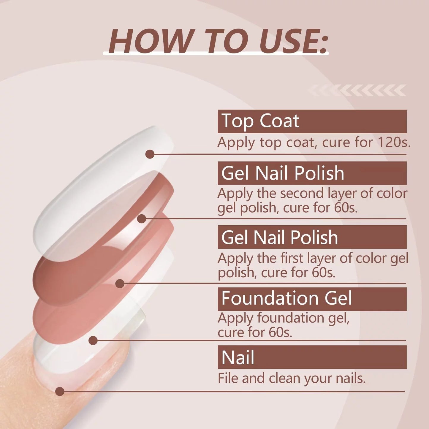 33PCS Gel Nail Polish Kit with Base and Top Coat F1763