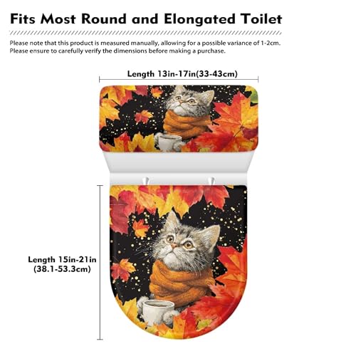 Christmas Toilet Lid and Tank Cover Set for Bathroom Decor Q334993