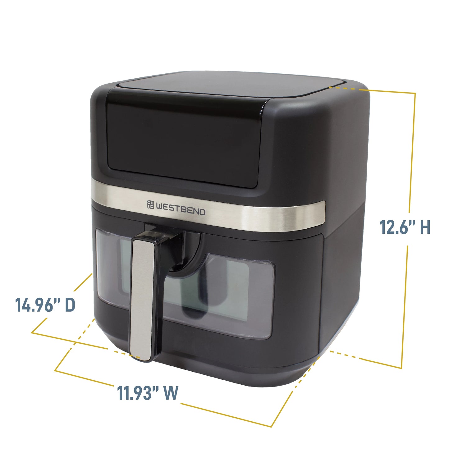 7QT Air Fryer with 13 One-Touch Presets, Black S57934