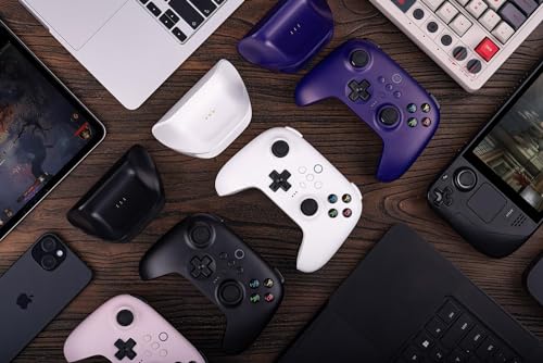 Wireless Controller with Charging Dock for PC, Android, Steam Deck X413