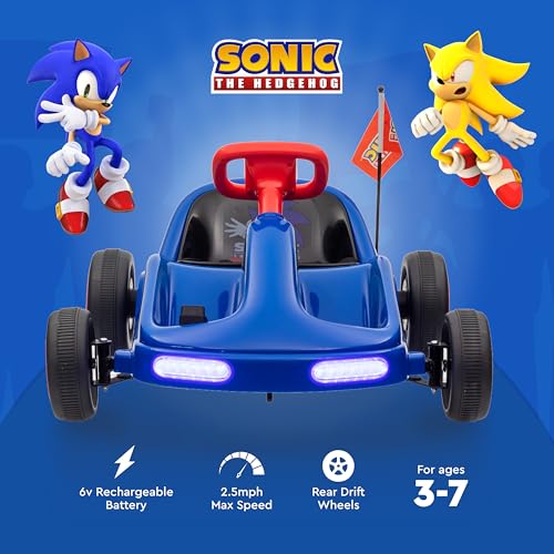 6V Electric Go Kart for Kids with Lights and Remote Control M7098