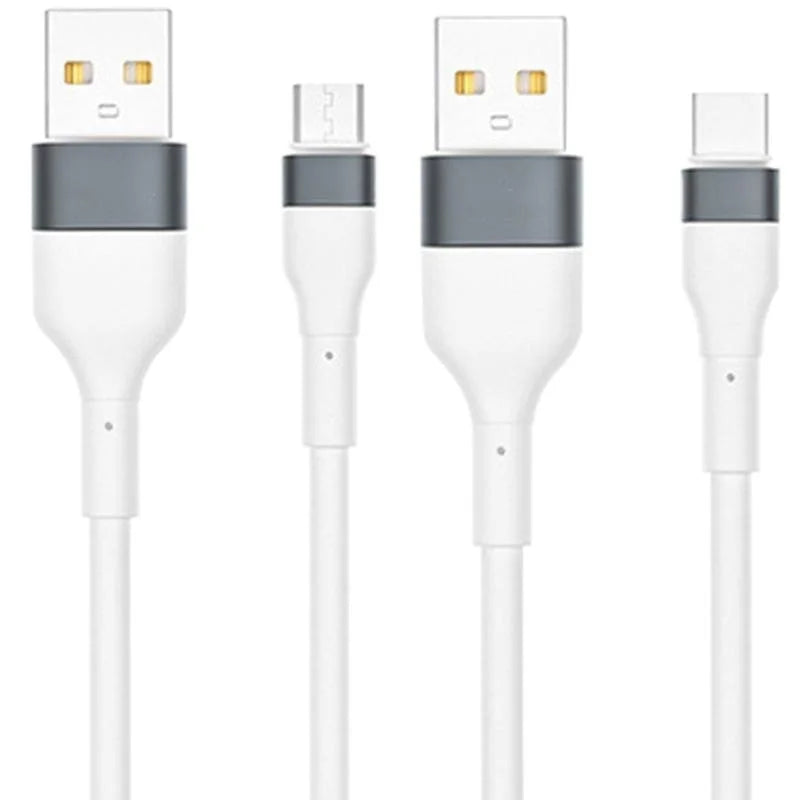 USB to Type C/Micro USB Data Cable, 6A Fast Charging, 1.2m D462293