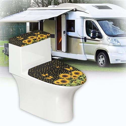 Christmas Toilet Lid and Tank Cover Set for Bathroom Decor Q334993
