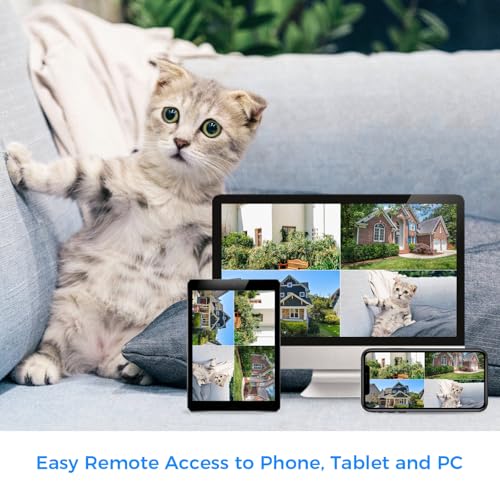 Wireless Security Camera System, 4K NVR, 4Pcs 3MP Night Vision WiFi Cameras D47166