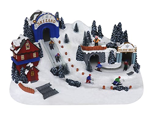 Lighted Musical Christmas Village Collectible Building Houses M7013