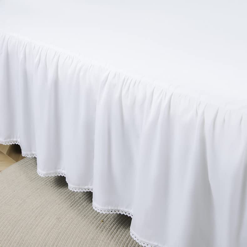 Bed Skirt with Split Corners, Microfiber, 14 Inch Drop, Queen I968519