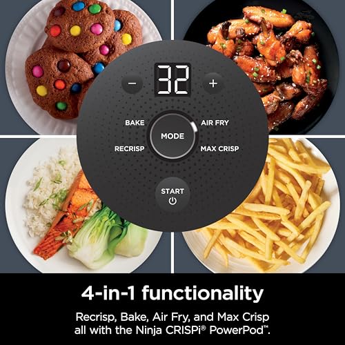 Air Fryer with Glass Containers, 4 QT & 6 Cup, Dishwasher Safe Y888