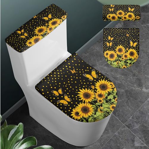 Christmas Toilet Lid and Tank Cover Set for Bathroom Decor Q334993