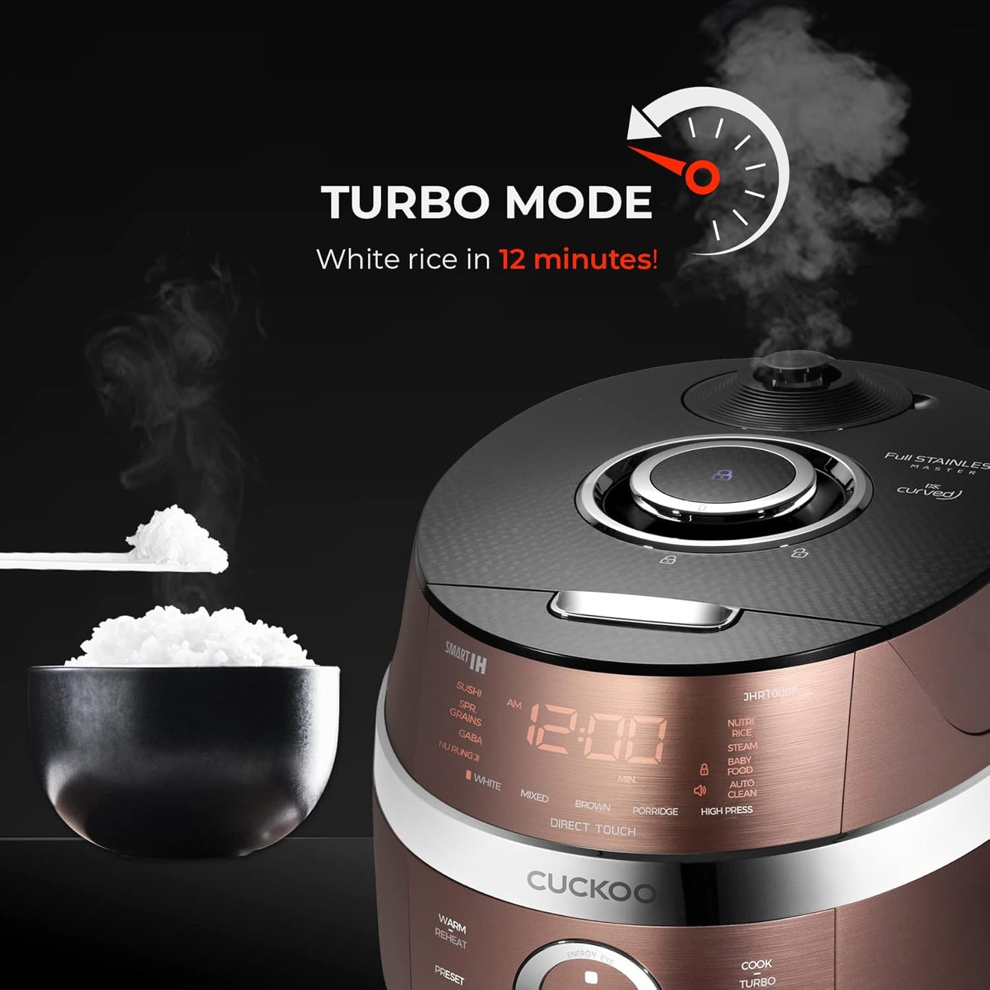 10-Cup Induction Heating Pressure Rice Cooker with Auto-Clean X8609