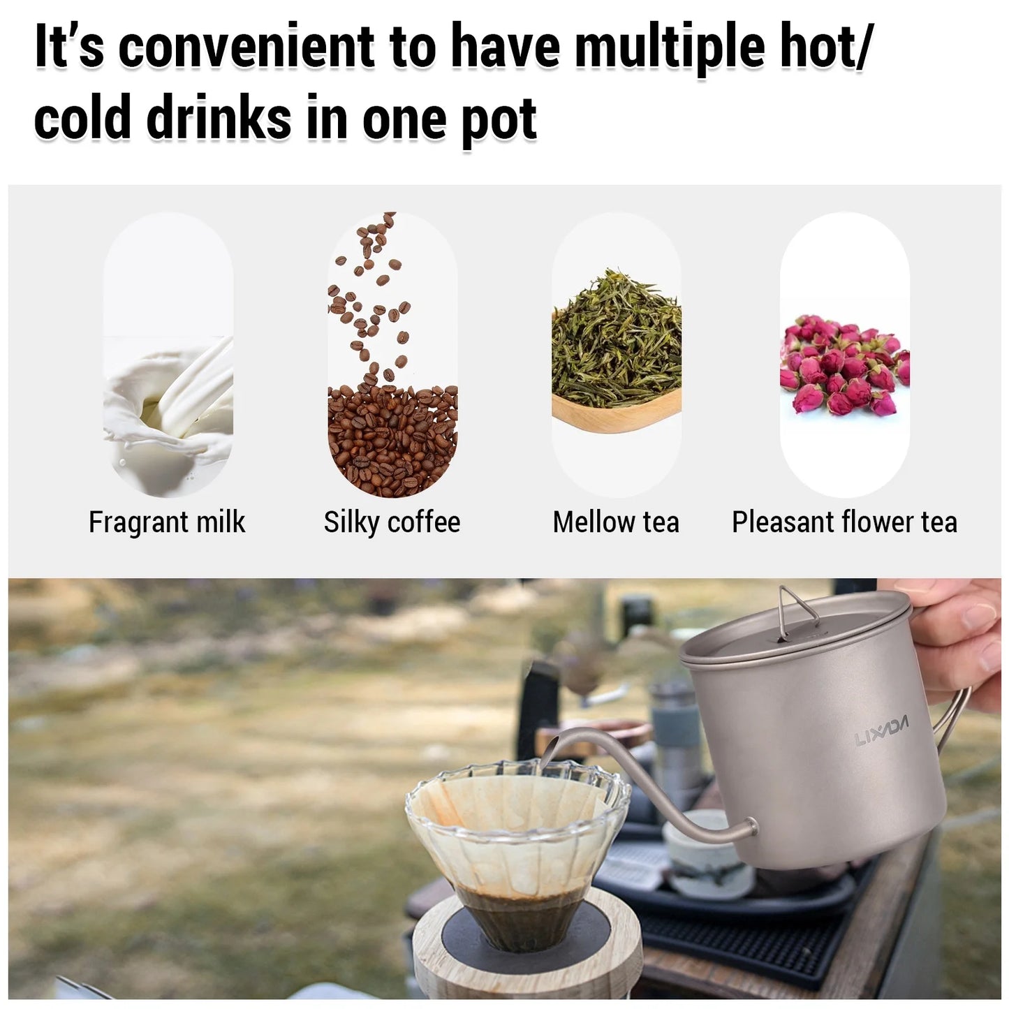 Gooseneck Pour Over Kettle Mini Tea Water Pot O48992