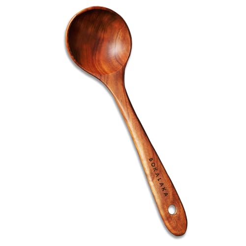 Christmas Wooden Spoons for Cooking, 10 Pcs Natural Teak Kitchen Utensils Set S557967