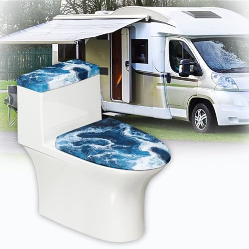 Christmas Toilet Lid and Tank Cover Set for Bathroom Decor Q334993
