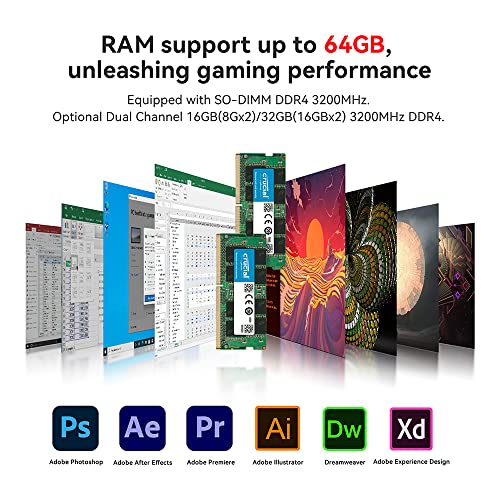 Mini PC with AMD Ryzen 7 5800H, 16GB RAM, 1TB SSD D938059