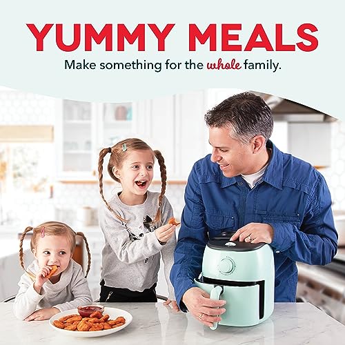 Electric Air Fryer Oven, 2.6 Qt., Grey, Compact, Auto Shut Off, 1000-Watt L764
