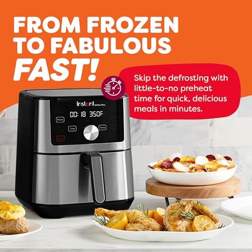 Air Fryer 4QT with 6-in-1 Functions, Stainless Steel B7840