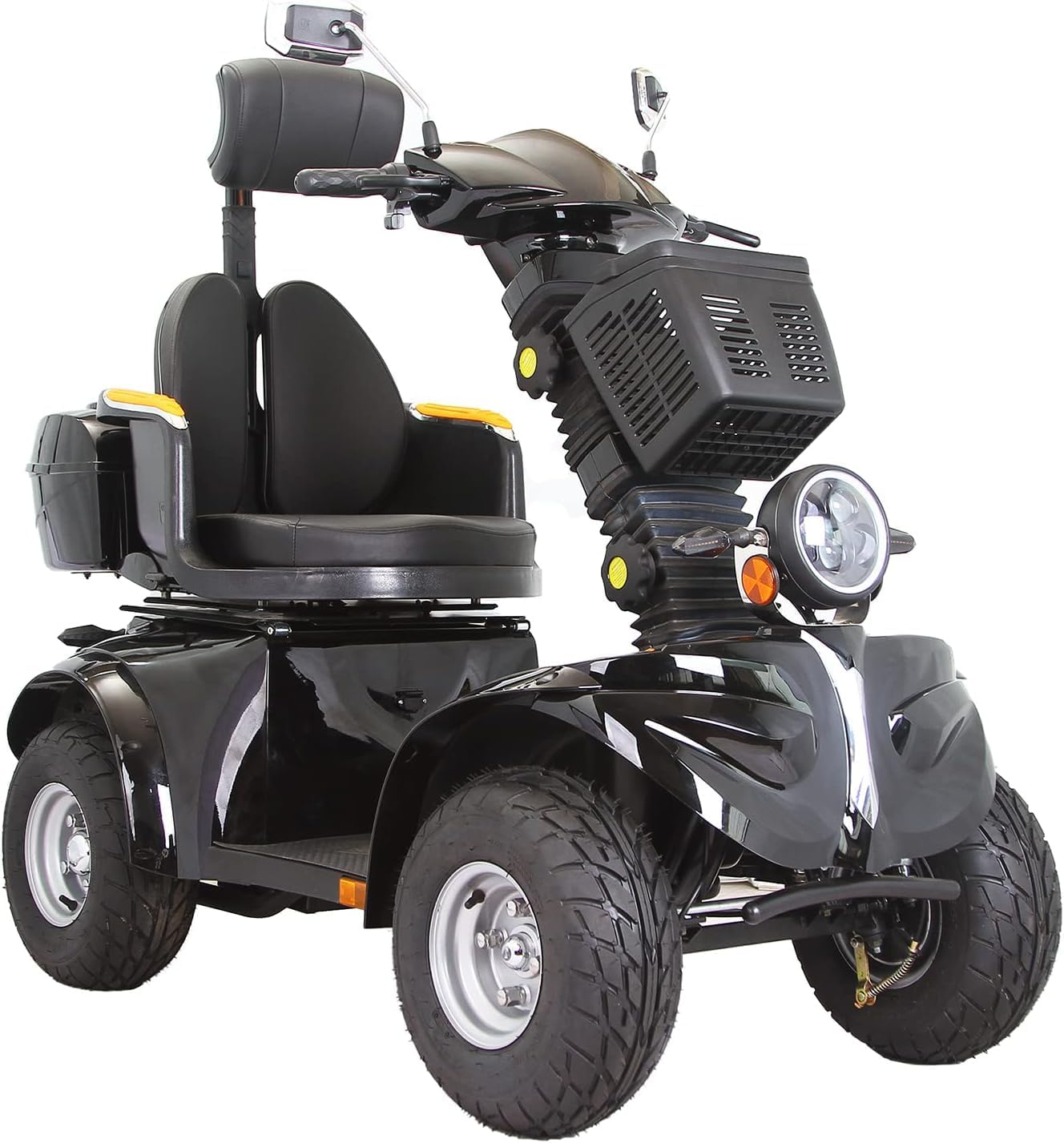 All Terrain Handicap Scooters High Powered Electric Scooter,Fat Tire Electric Mobility Scooter for Seniors & Adults,Heavy Duty 4 Wheel Mobility Scooter-360¡ãSwivel Seat 1000W 660Lbs Capacity