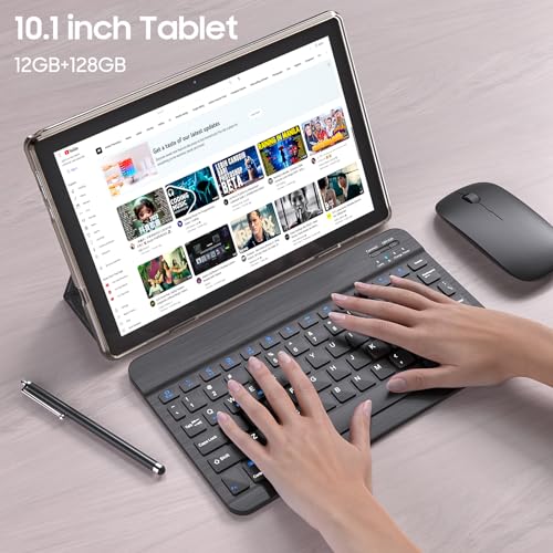 10 Inch Android Tablet with Keyboard Case Mouse Stylus S54567