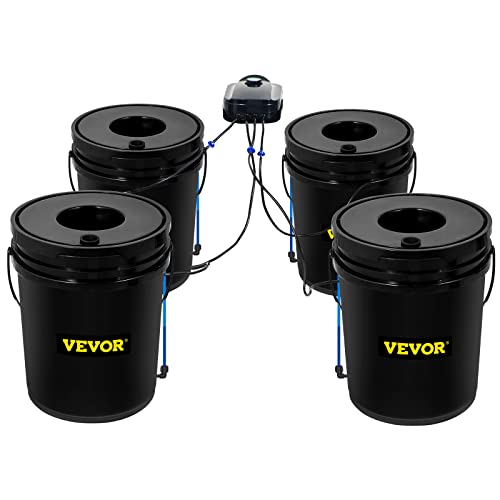 RDWC Hydroponics Grow System with Top Drip, Air Pump and Water Level Device C162