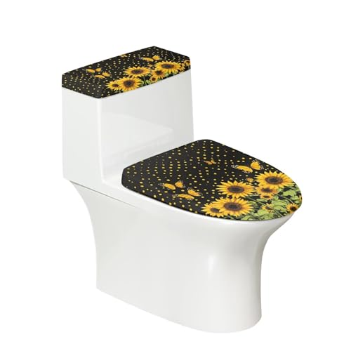 Christmas Toilet Lid and Tank Cover Set for Bathroom Decor Q334993