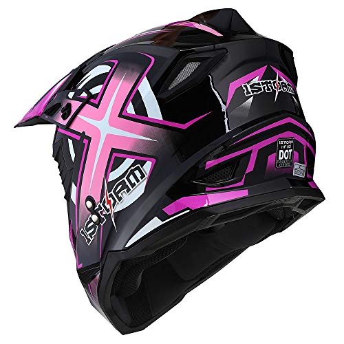 Adult Motocross Helmet Full Face Racing Style Matt Black U258