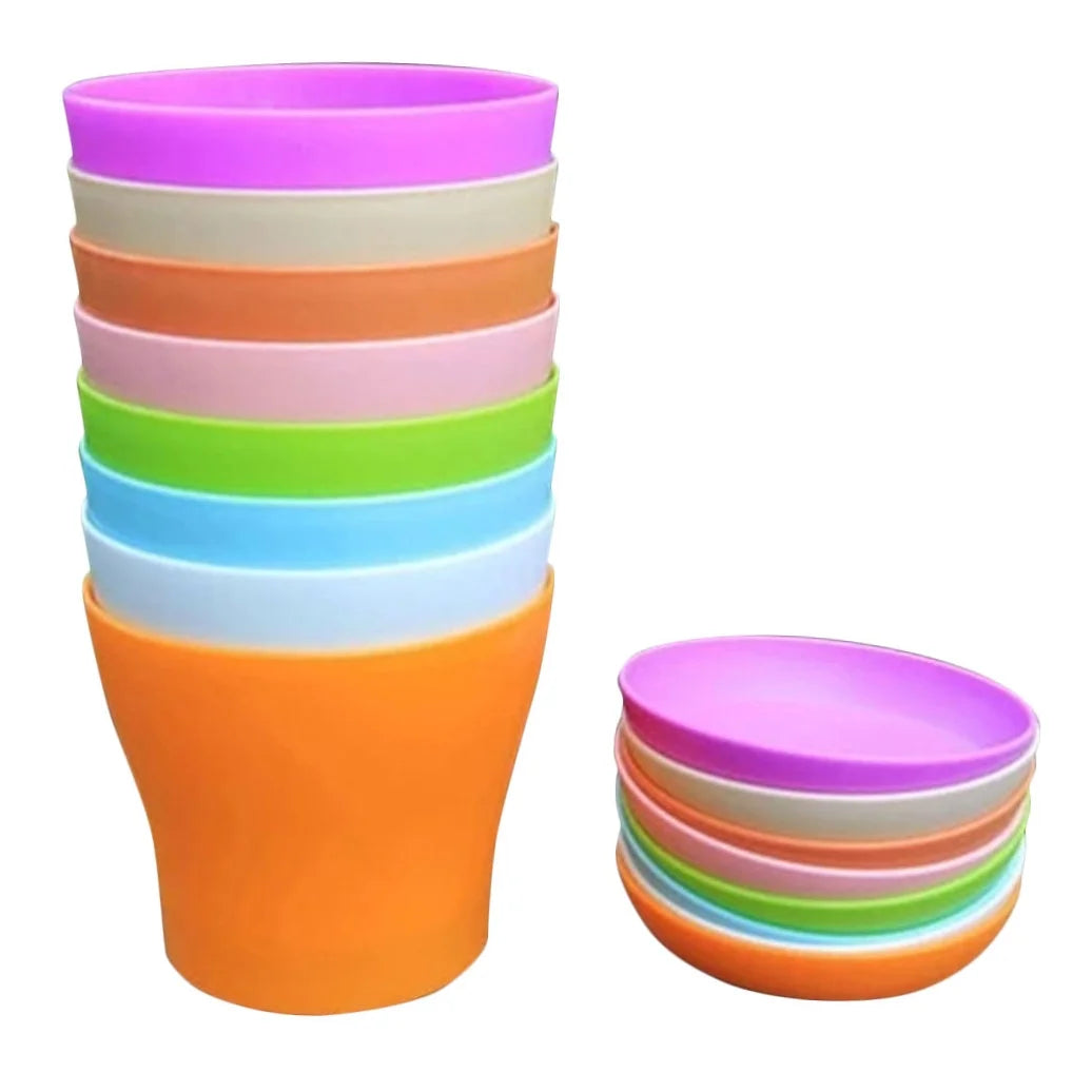 Plastic Flower Pot with Tray for Bonsai and Plants Q3110