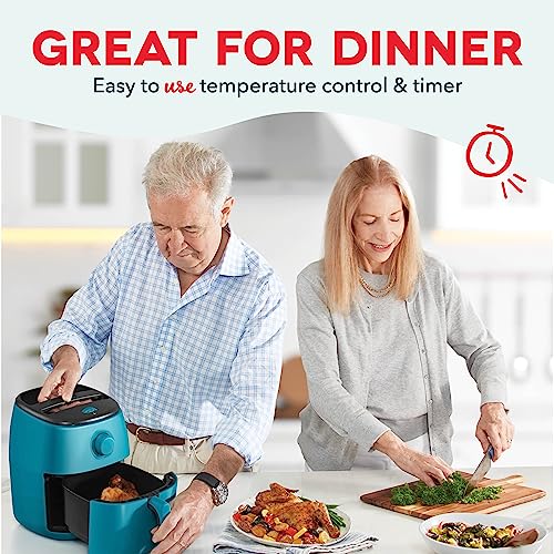 Electric Air Fryer Oven, 2.6 Qt., Grey, Compact, Auto Shut Off, 1000-Watt L764