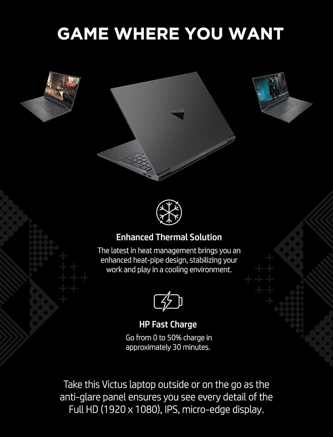 Gaming Laptop, 16-inch 144Hz Display, RTX 3050 Ti, 8GB RAM, 512GB SSD A162957