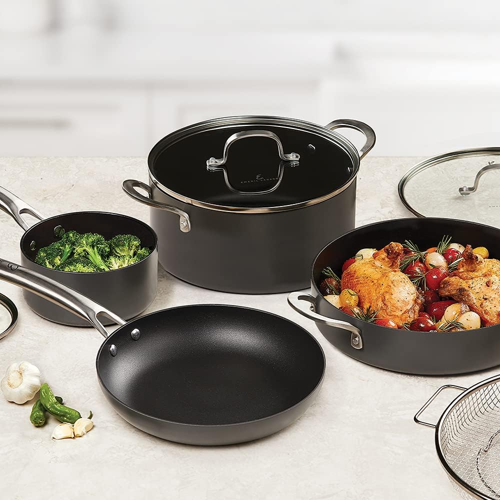 Nonstick Cookware Pots and Pans Set with Lids, 13 Piece A27648