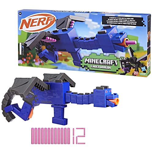 Minecraft Ender Dragon Blaster with 12 Foam Darts G15945