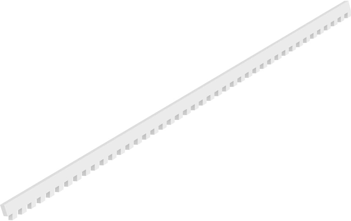 Ekena Millwork DENP03PL0512SAN00 PVC Dentil Trim, White