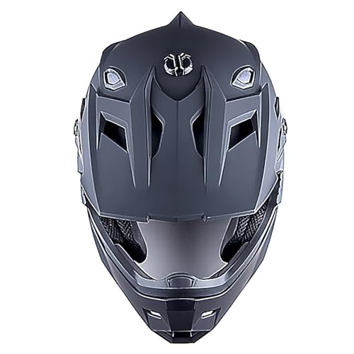 Adult Motocross Helmet Full Face Racing Style Matt Black U258