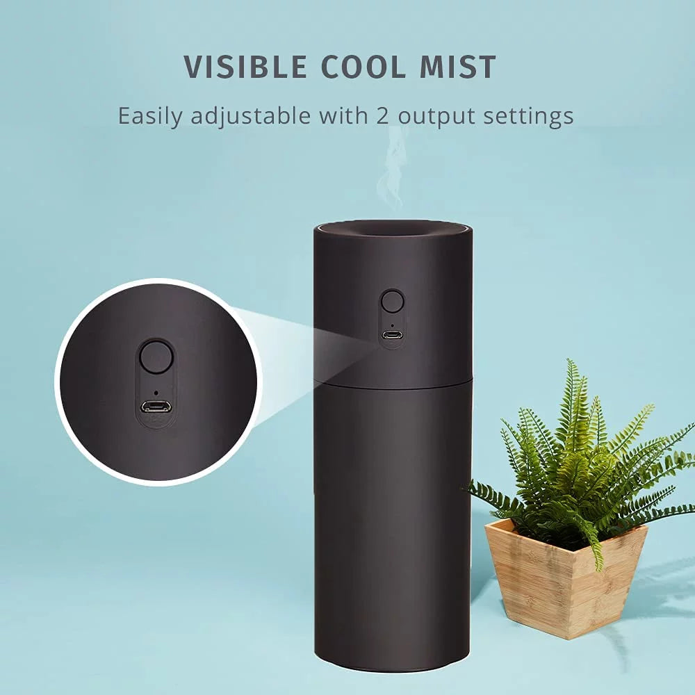 Portable Ultrasonic Humidifier, Cordless, Desktop, Travel, Quiet Cool Mist Y32900