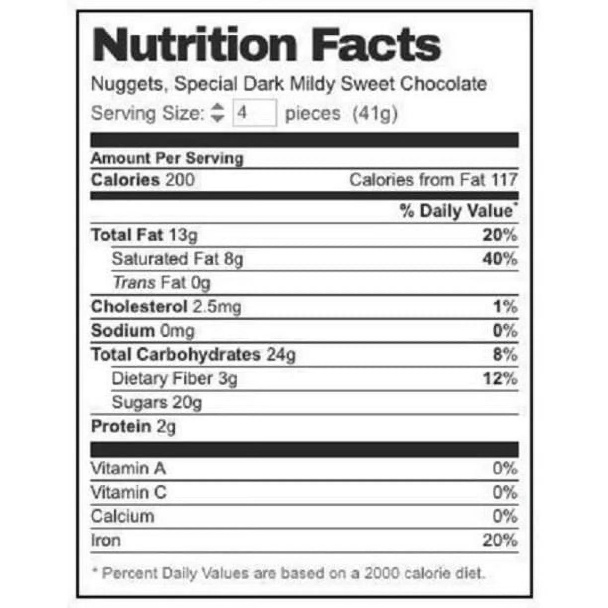Chocolate Candy Bars, Bulk Pack 2 Pounds K450