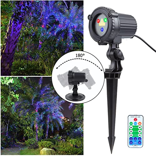 Outdoor Garden Laser Lights Projector, Red Green Blue, Waterproof A835206