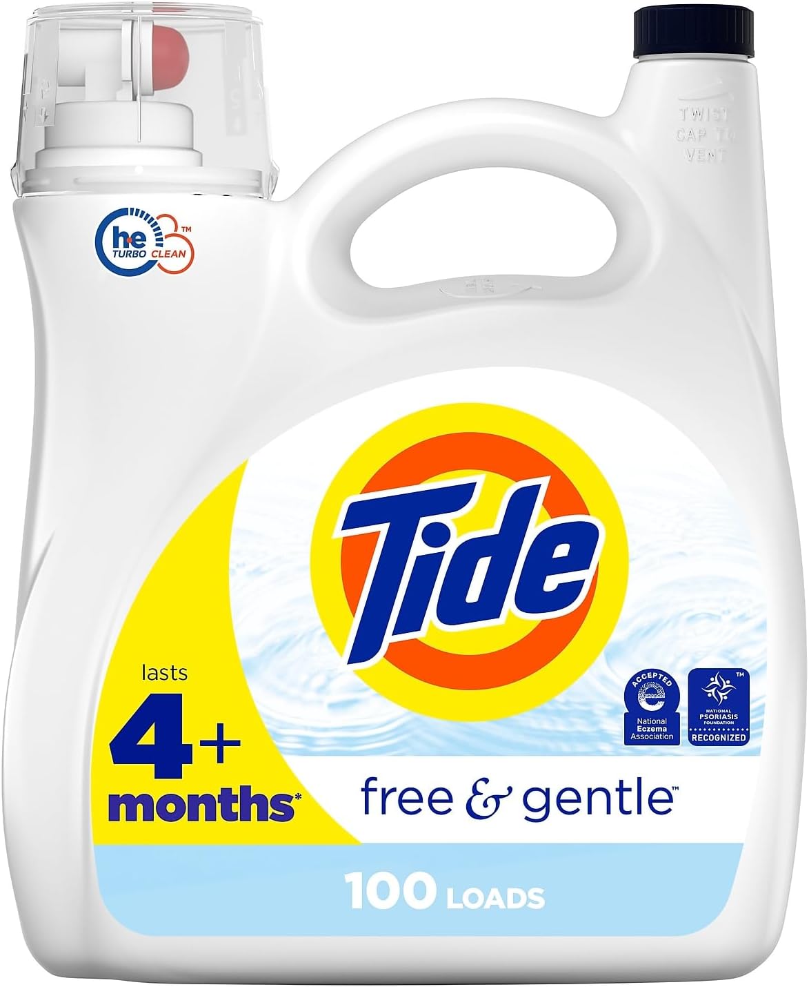Free & Gentle Liquid Laundry Detergent, 107 Loads T1658