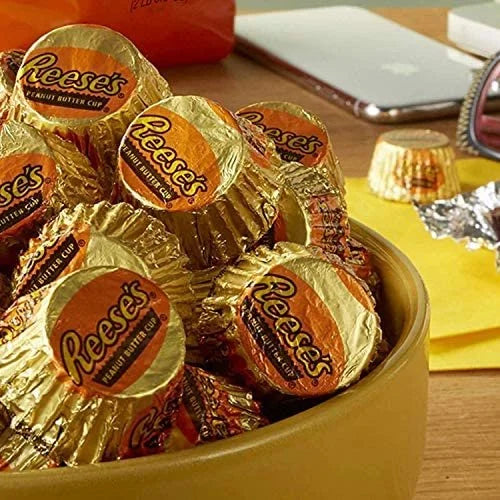 Mini Peanut Butter Cups - 4 Pound Bag - Individually Wrapped Q84290