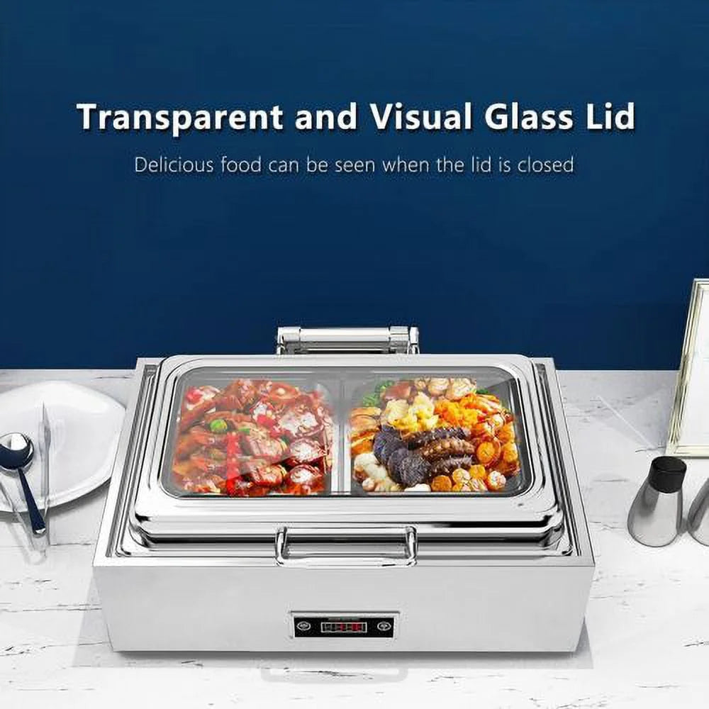 Stainless Steel Buffet Food Warmer 9QT with Lid K7018