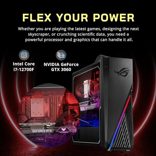 Gaming Desktop, Intel Core i7-12700F, 32GB RAM, 1TB SSD + 1TB HDD, RTX 3060, Windows 11 Pro I5514